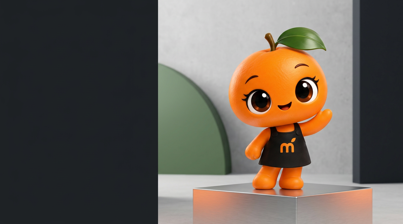 Mascota oficial de Mandarina OS
